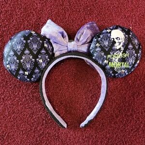 Disney Lavender and Black Minnie Mouse Headband